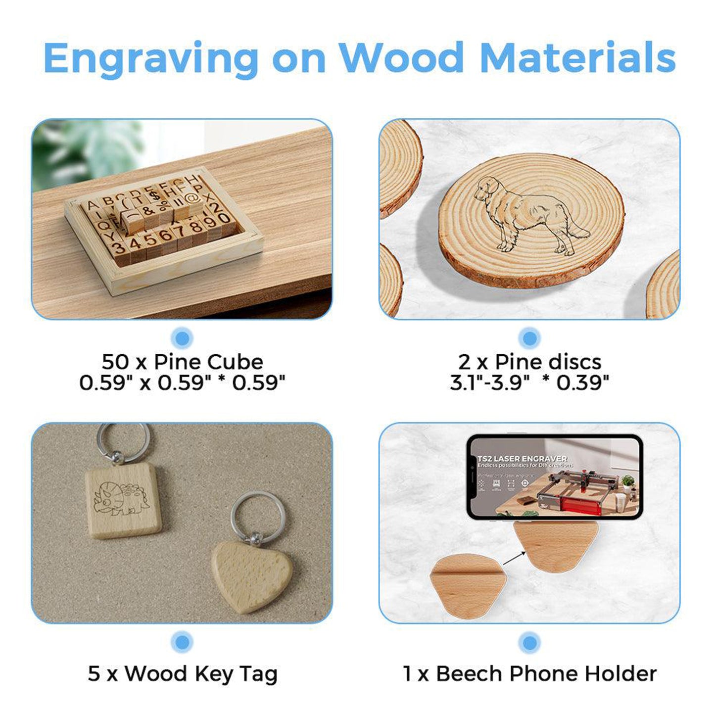 Laservii 75 Pieces Engraver Material pack - Laservii Store