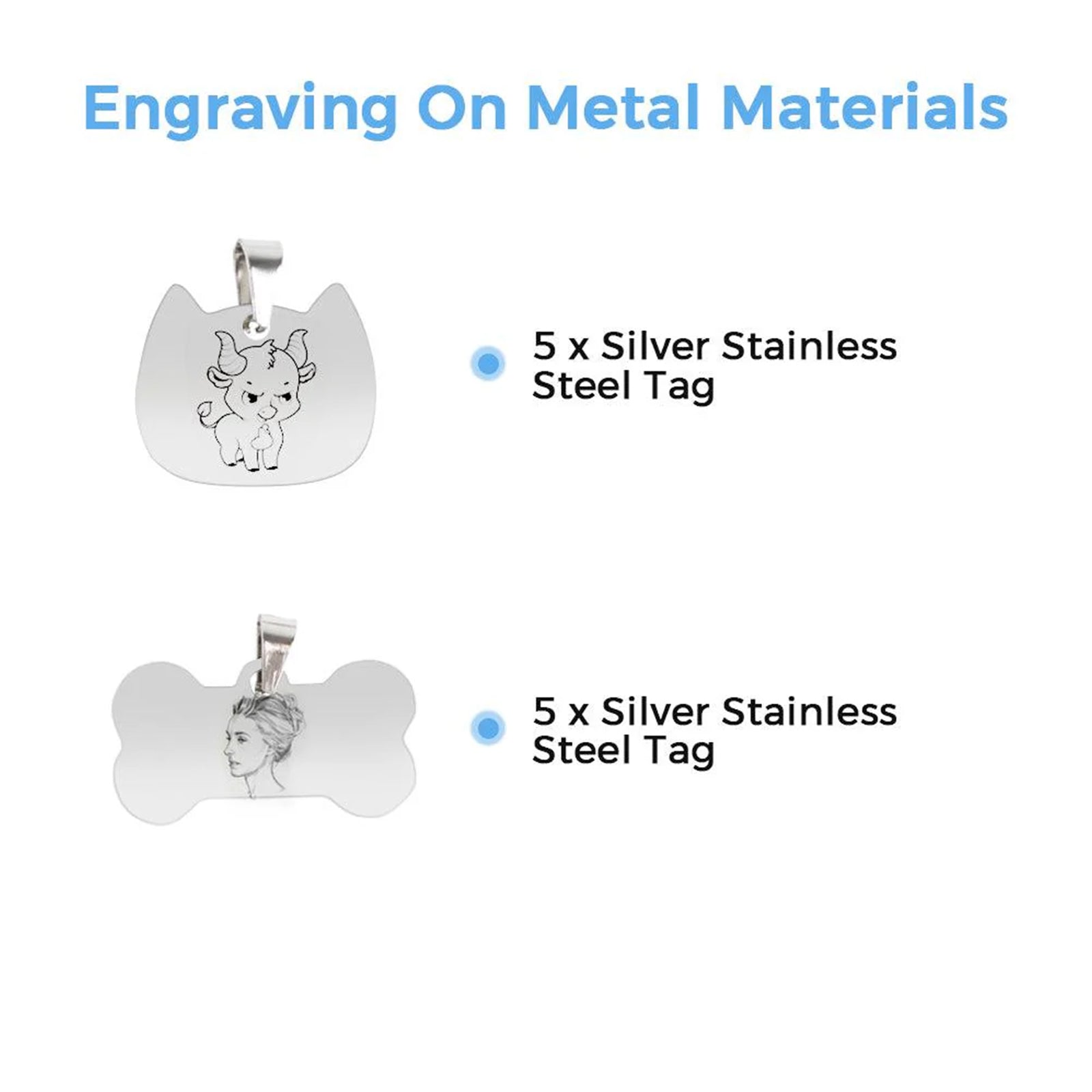 Laservii 75 Pieces Engraver Material pack - Laservii Store