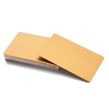 Laservii 300 PCS Metal Business Card 0.2mm Thickness Aluminum Alloy Blanks Card - Laservii Store