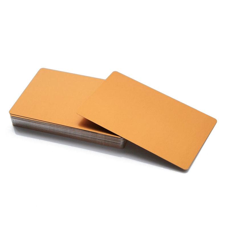 Laservii 300 PCS Metal Business Card 0.2mm Thickness Aluminum Alloy Blanks Card - Laservii Store