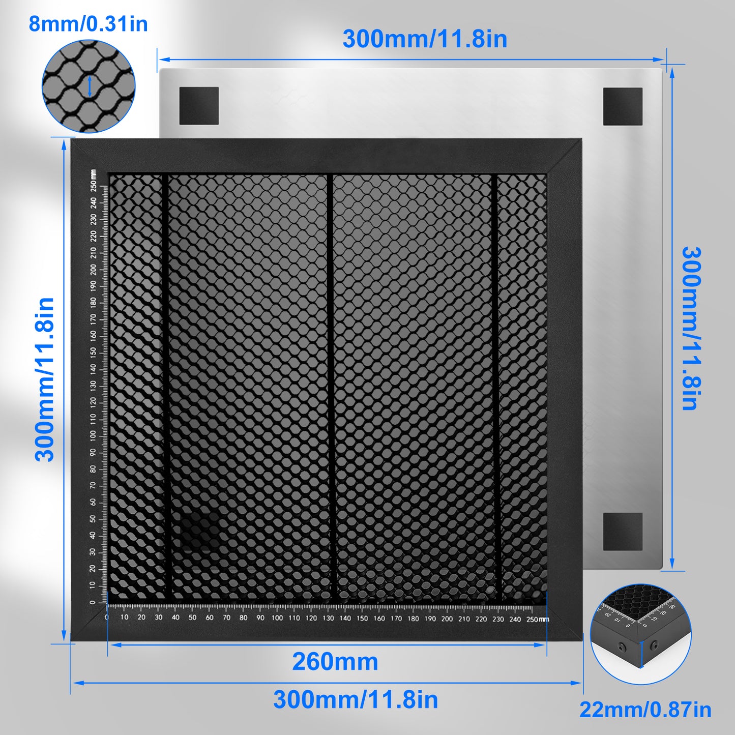 Laservii Aluminum Laser Cutting Honeycomb Workbench Table