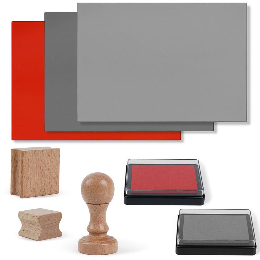 Laservii Laser Engraved Rubber Stamp Set - Laservii Store