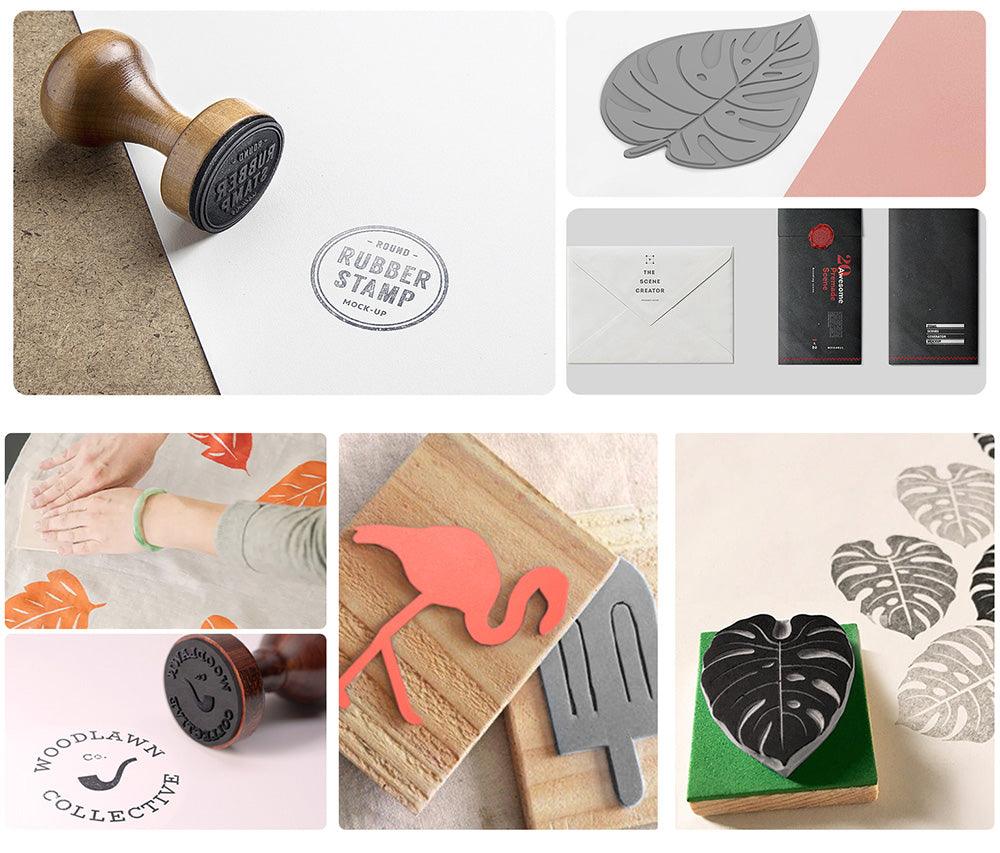 Laservii Laser Engraved Rubber Stamp Set - Laservii Store