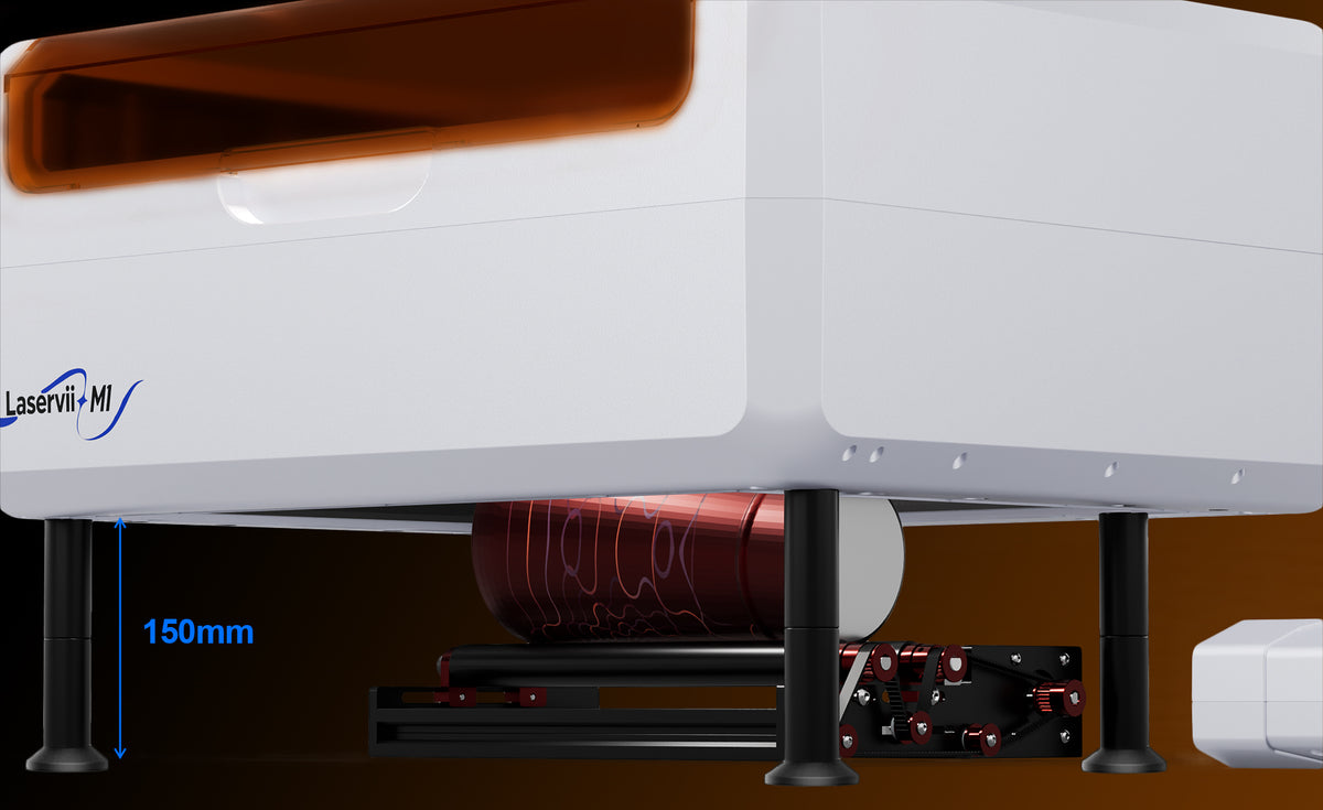 Install height-extension columns to effortlessly create space for taller cylindrical objects or large-scale pieces, effectively preventing collision risks and enabling more comfortable carving of tall objects.