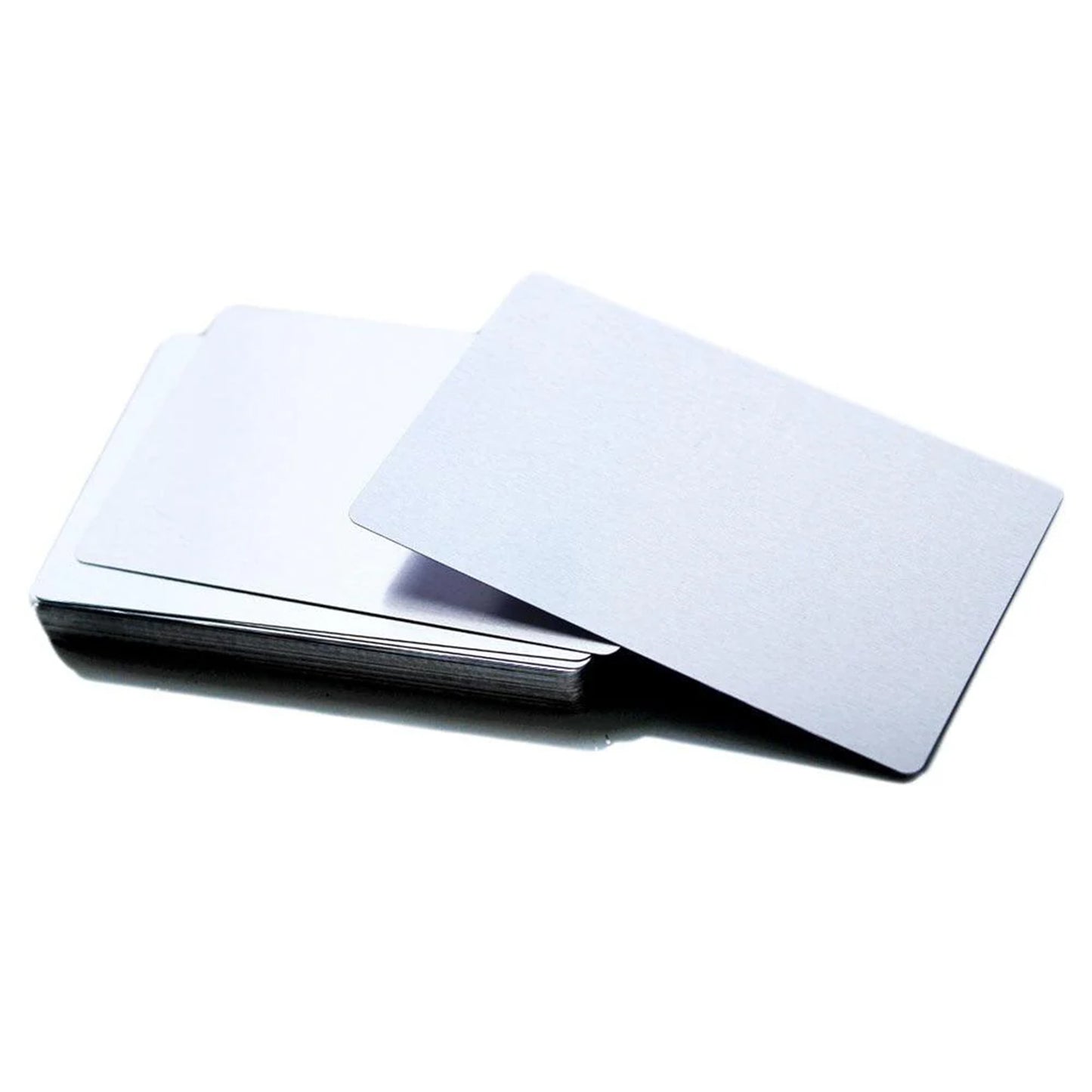 Laservii 100 Pcs Metal Business Card 0.2mm Thickness Aluminum Alloy Blanks Card