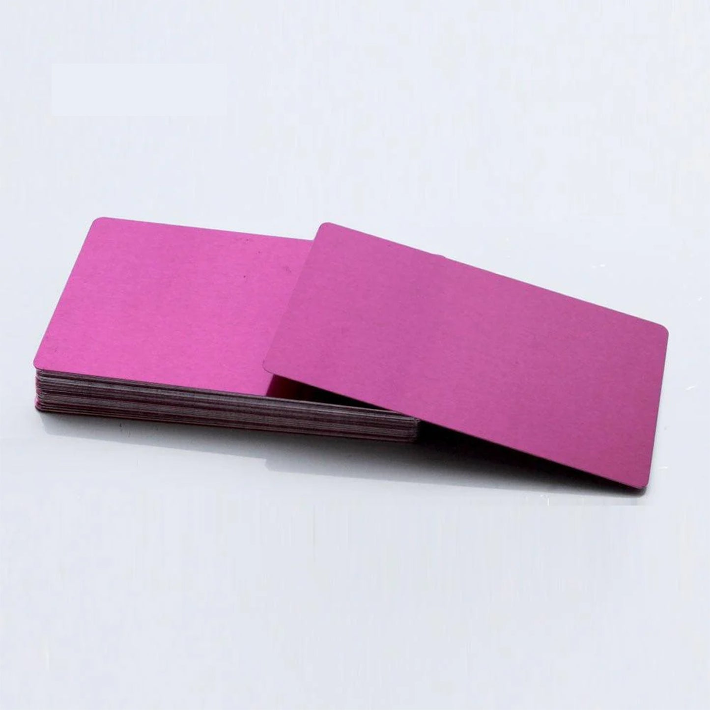 Laservii 100 Pcs Metal Business Card 0.2mm Thickness Aluminum Alloy Blanks Card